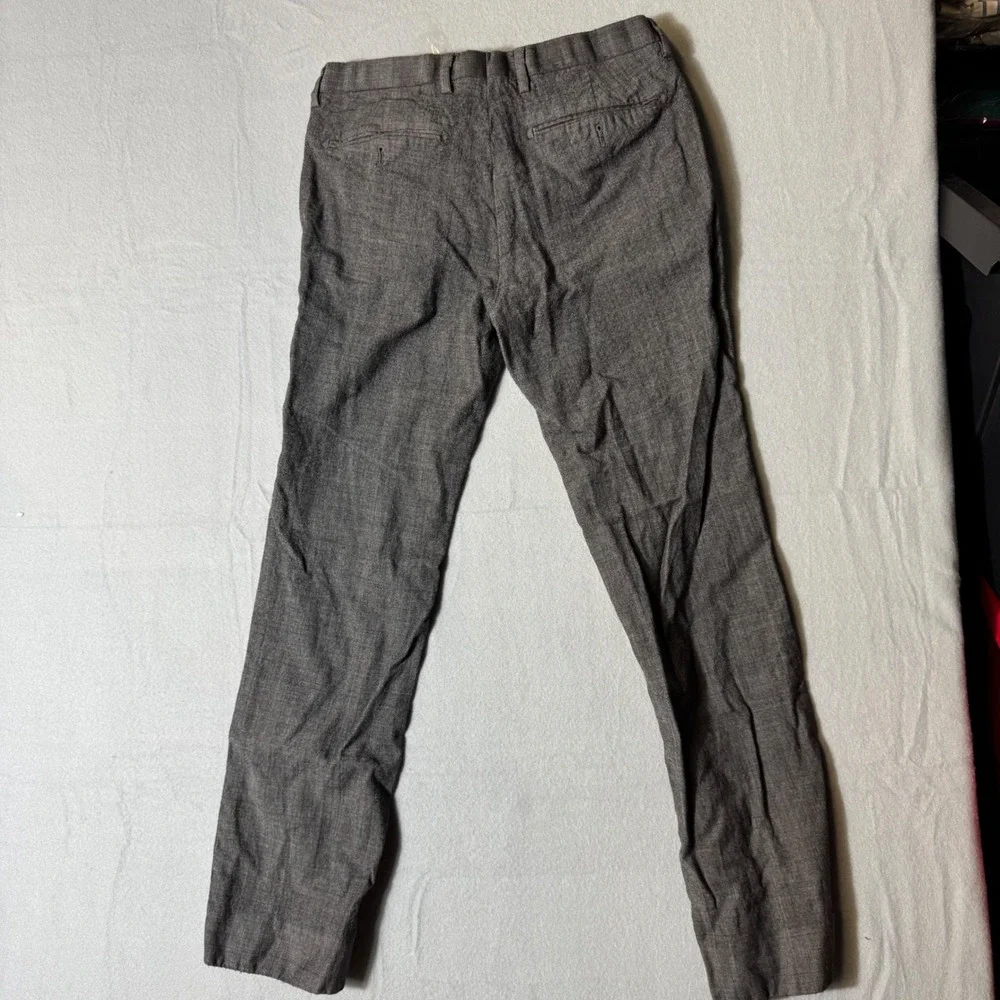 Banana Republic Modern Slim Fit Grey Wool Blend Dress Pants Mens 31x32